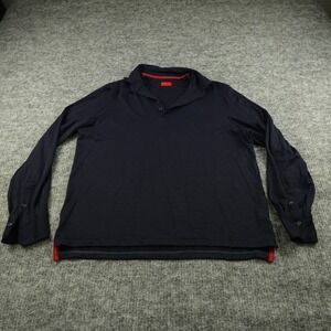 Isaia Dark Blue Polo with Red Details